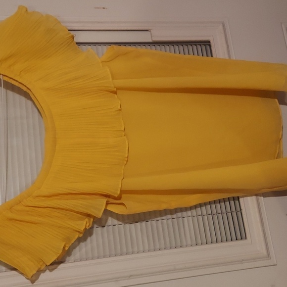 Sioni Tops - Sioni Yellow Blouse Size M